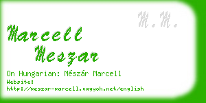 marcell meszar business card